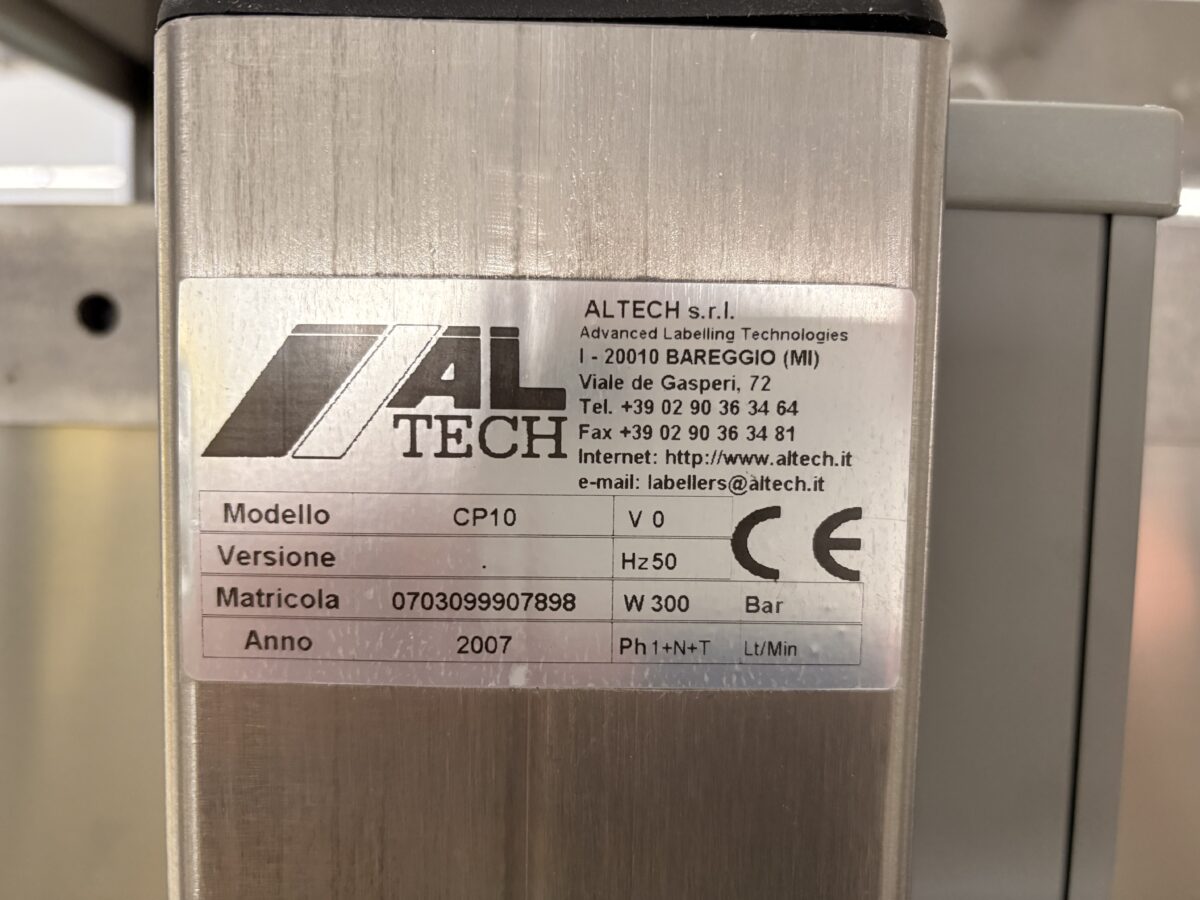 Used Labelling Machine ALTech ALline v400 - Pharma Works Milano