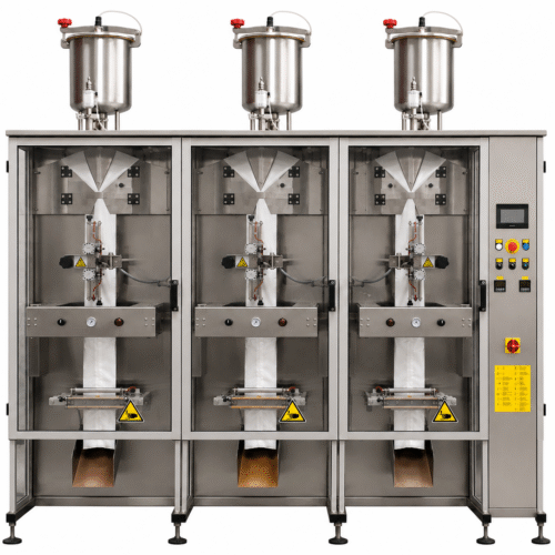 CONFEZIONATRICE VERTICALE - LIQUIDI A TRE TESTE DI DOSATURA L-7500
